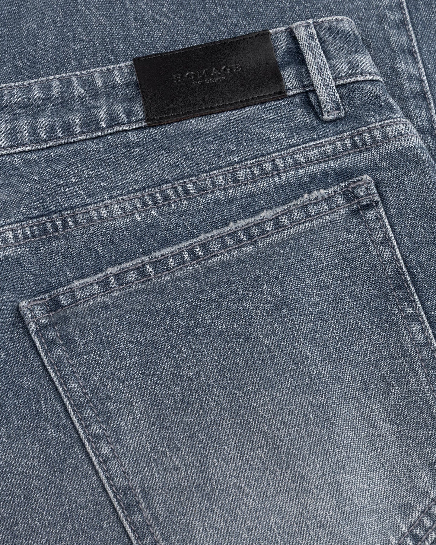 Homage - Bowie extra wide barrel jeans with cutseams