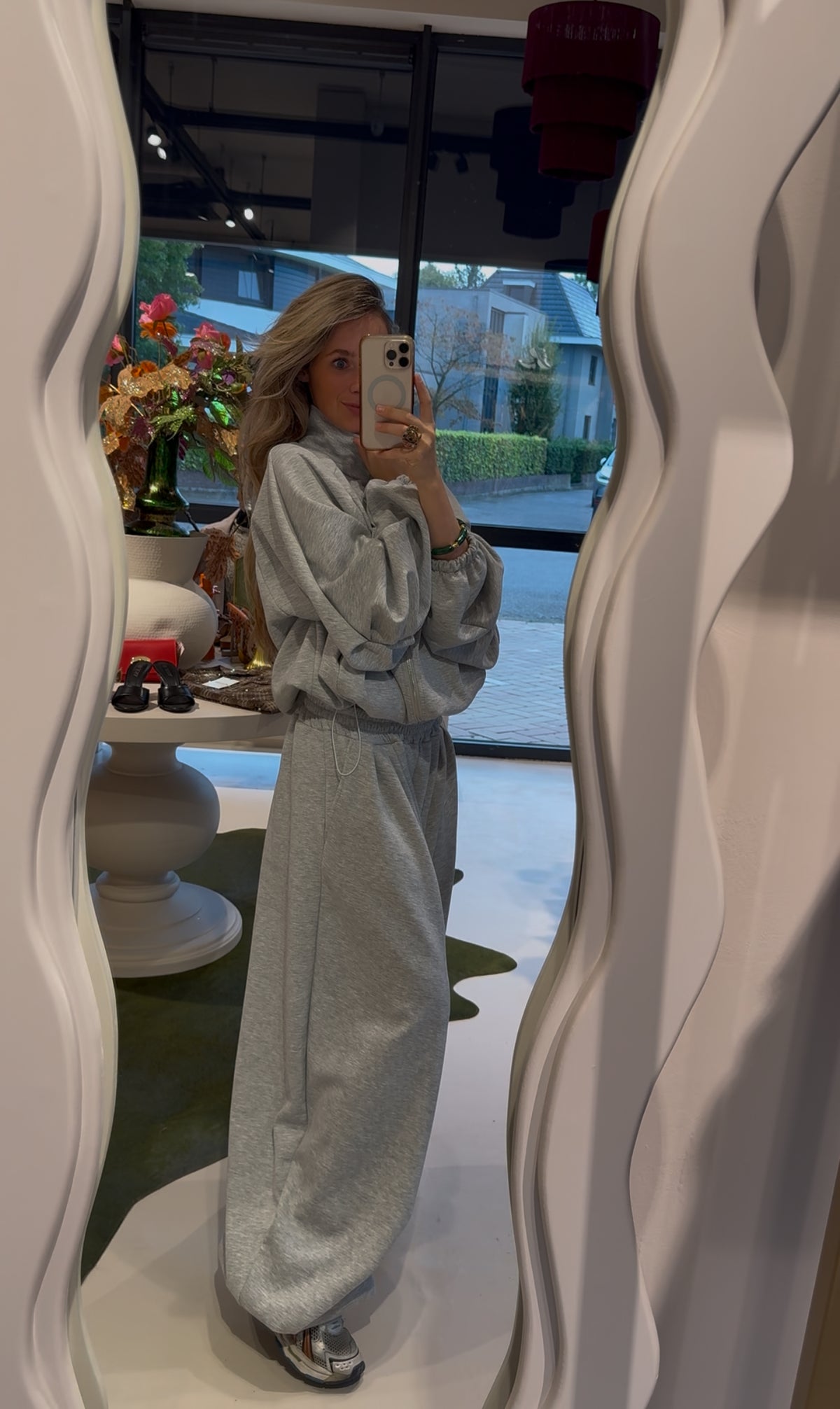 Oversized jogging set - grijs
