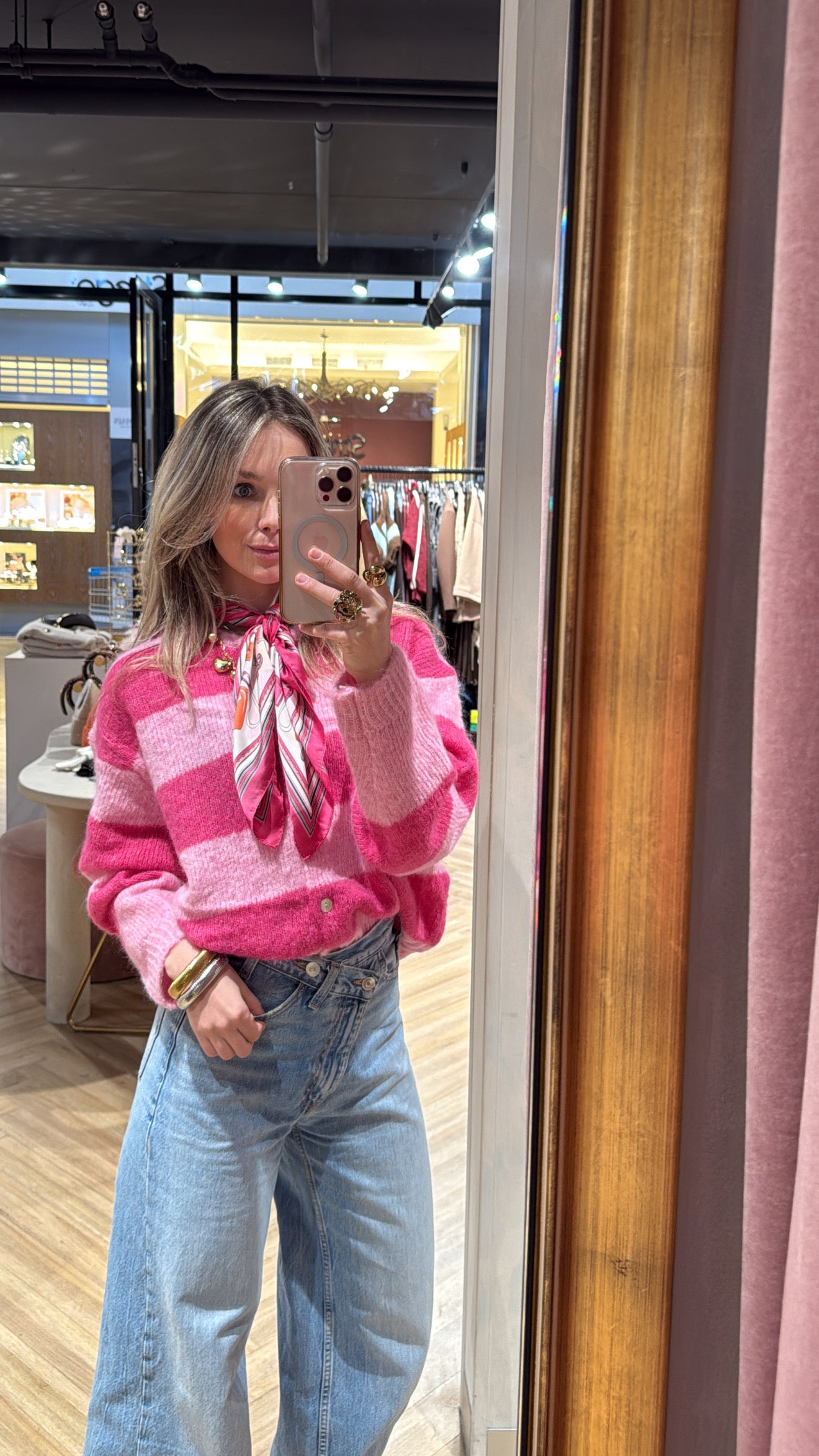 JS cardigan roze