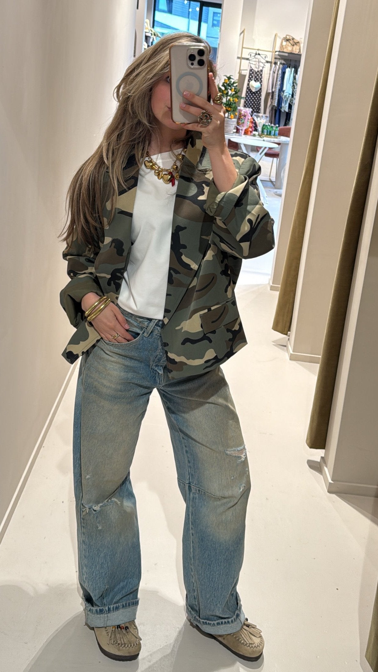 Blazer kort - camouflage