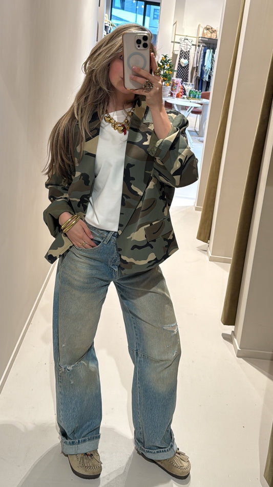 Blazer kort - camouflage