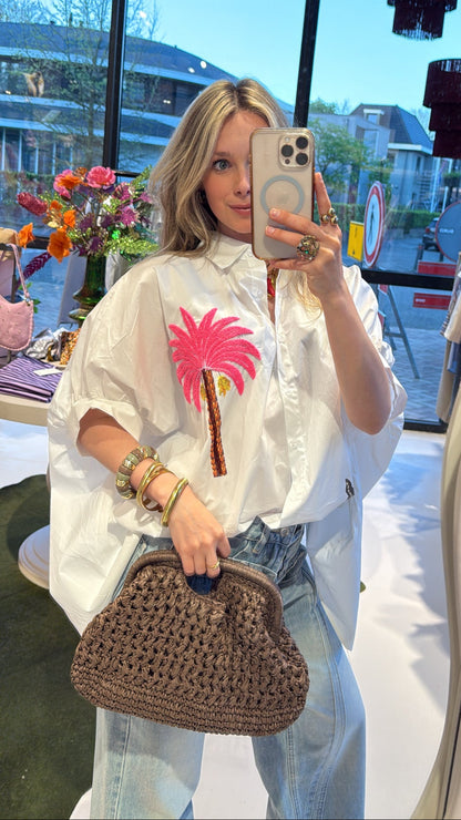 Oversized blouse palmboom