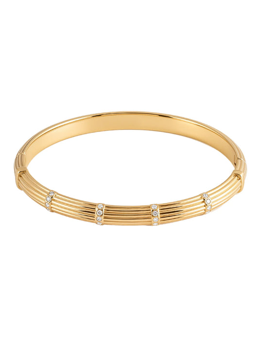 Bangle strass goud