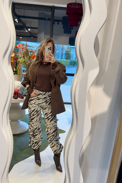 Balloon jeans - zebra