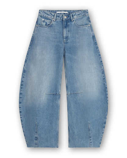 Homage Jimi - Mid Waist Barrel Jeans With Darts