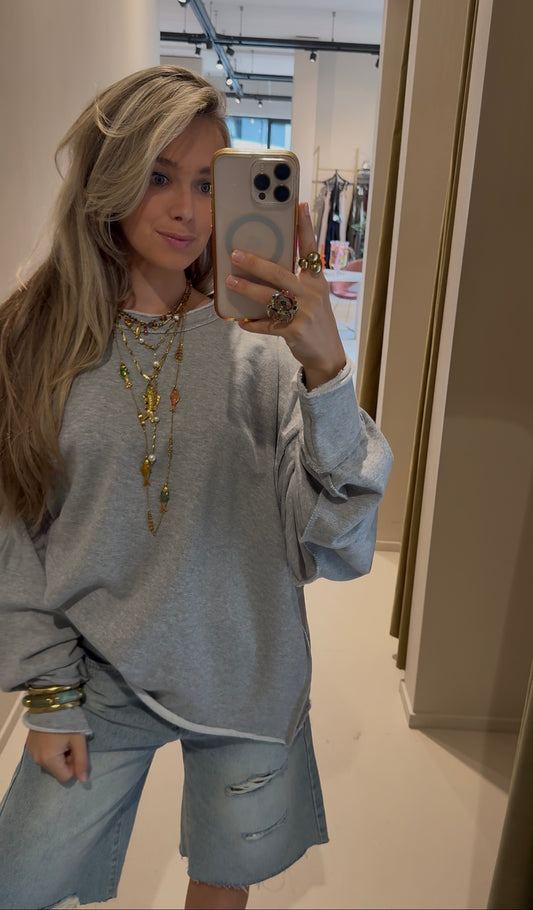 Oversized sweater - grey