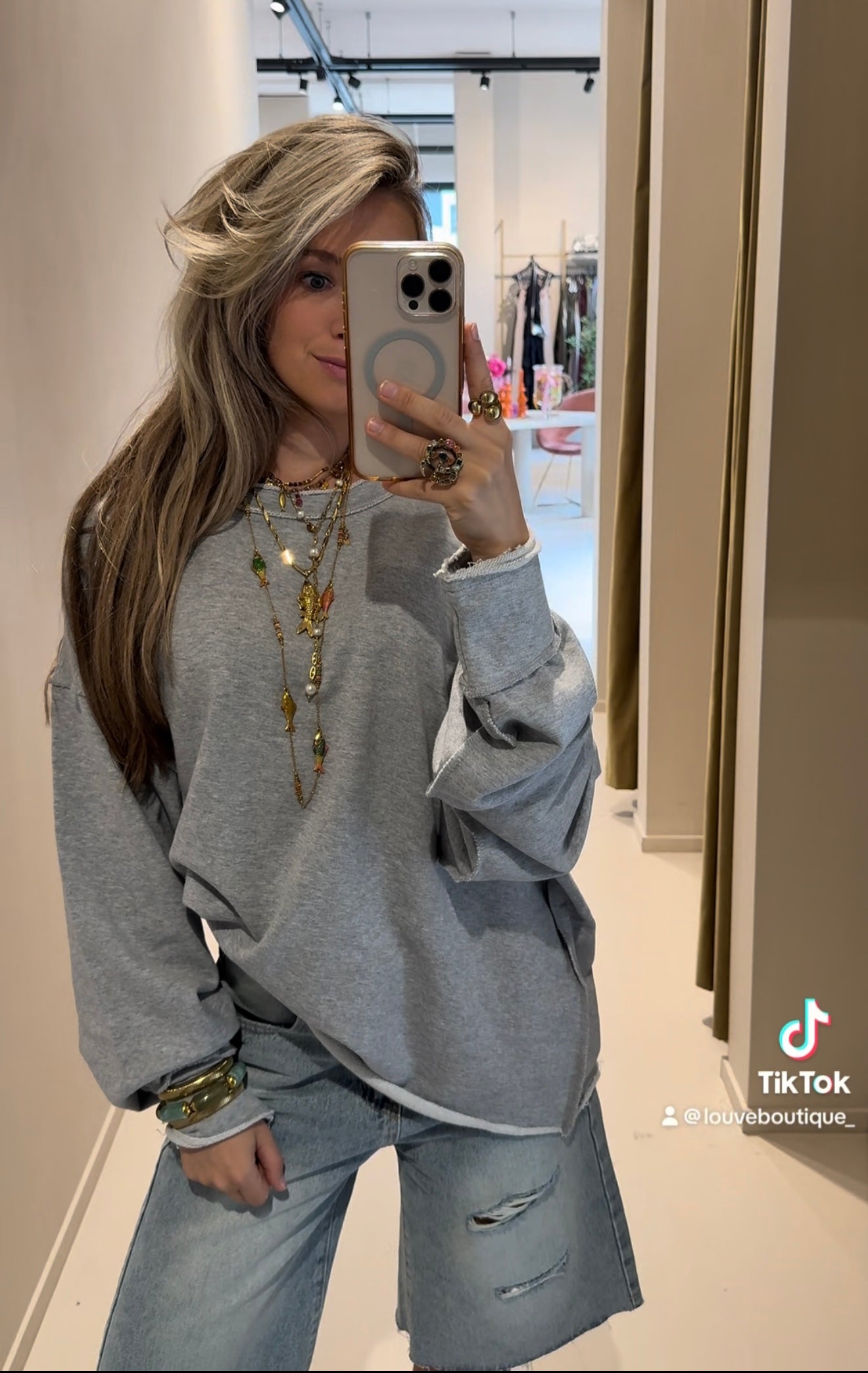 Oversized sweater - grey