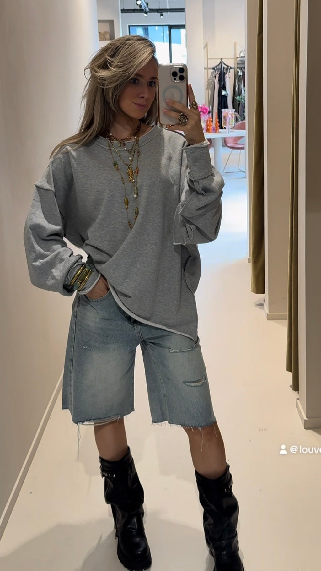 Oversized sweater - grey
