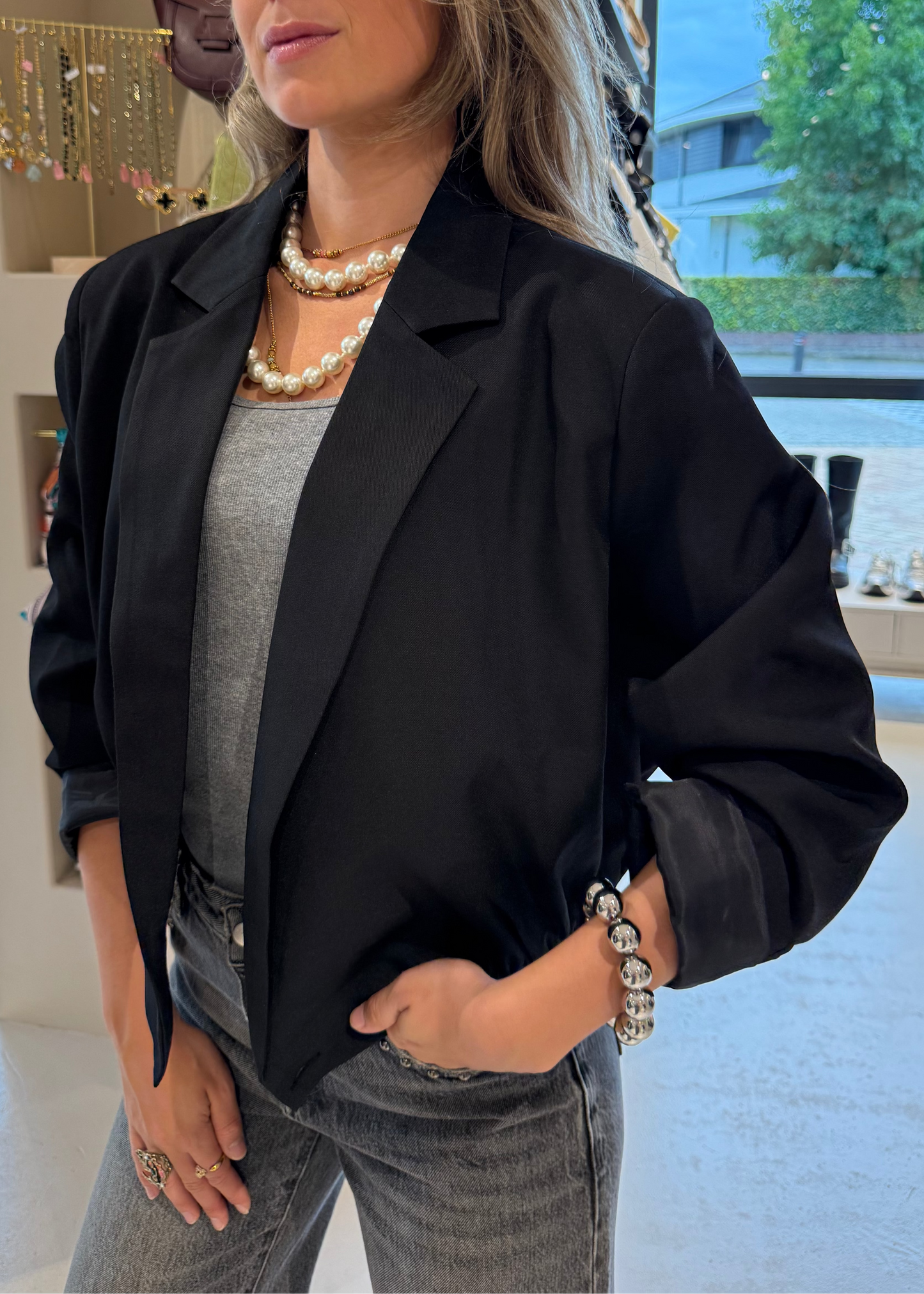 Blazer kort - Alice zwart