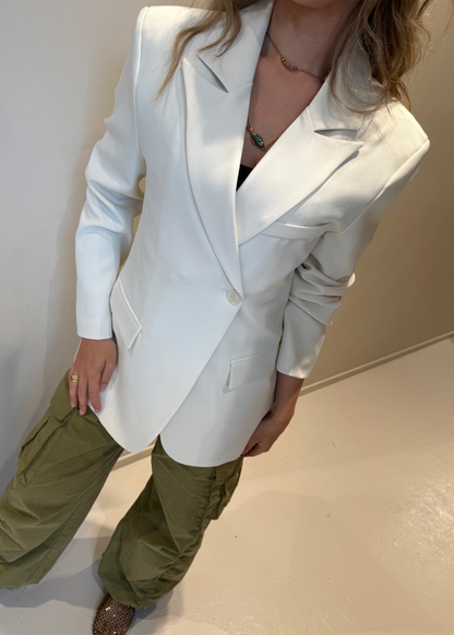 Blazer getailleerd - ecru