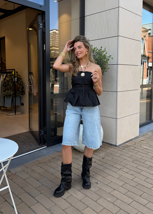 Bandeu top - smock detail
