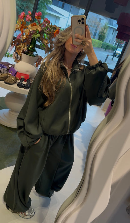 Oversized jogging set - khaki