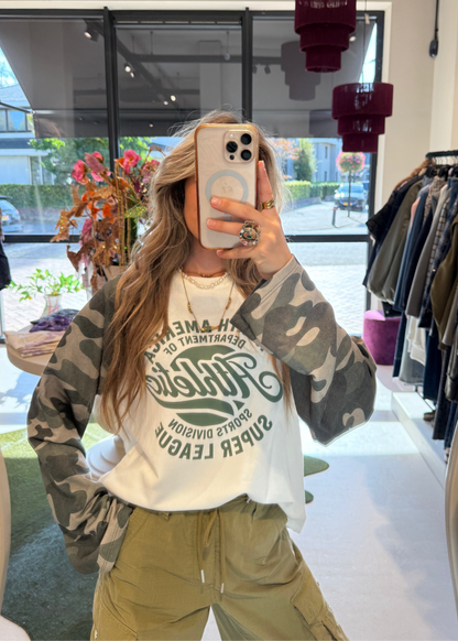 Longsleeve camouflage - khaki