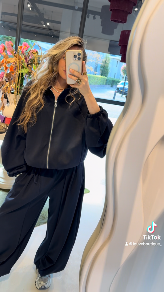 Oversized jogging set - navy