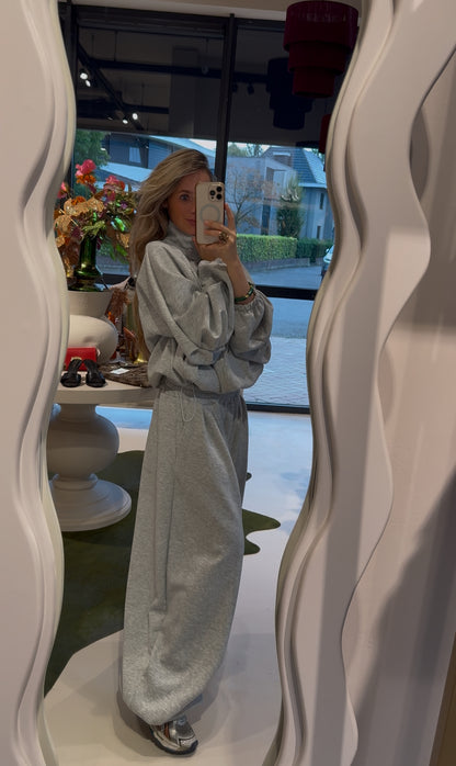Oversized jogging set - grijs