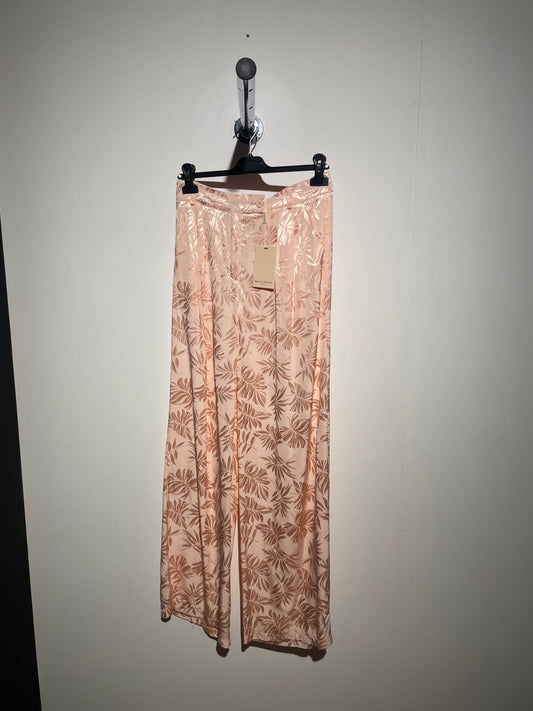 Maraislise satin pants light pink print