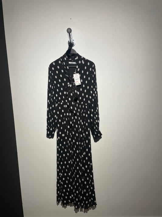 NA-KD chiffon polkadot dress