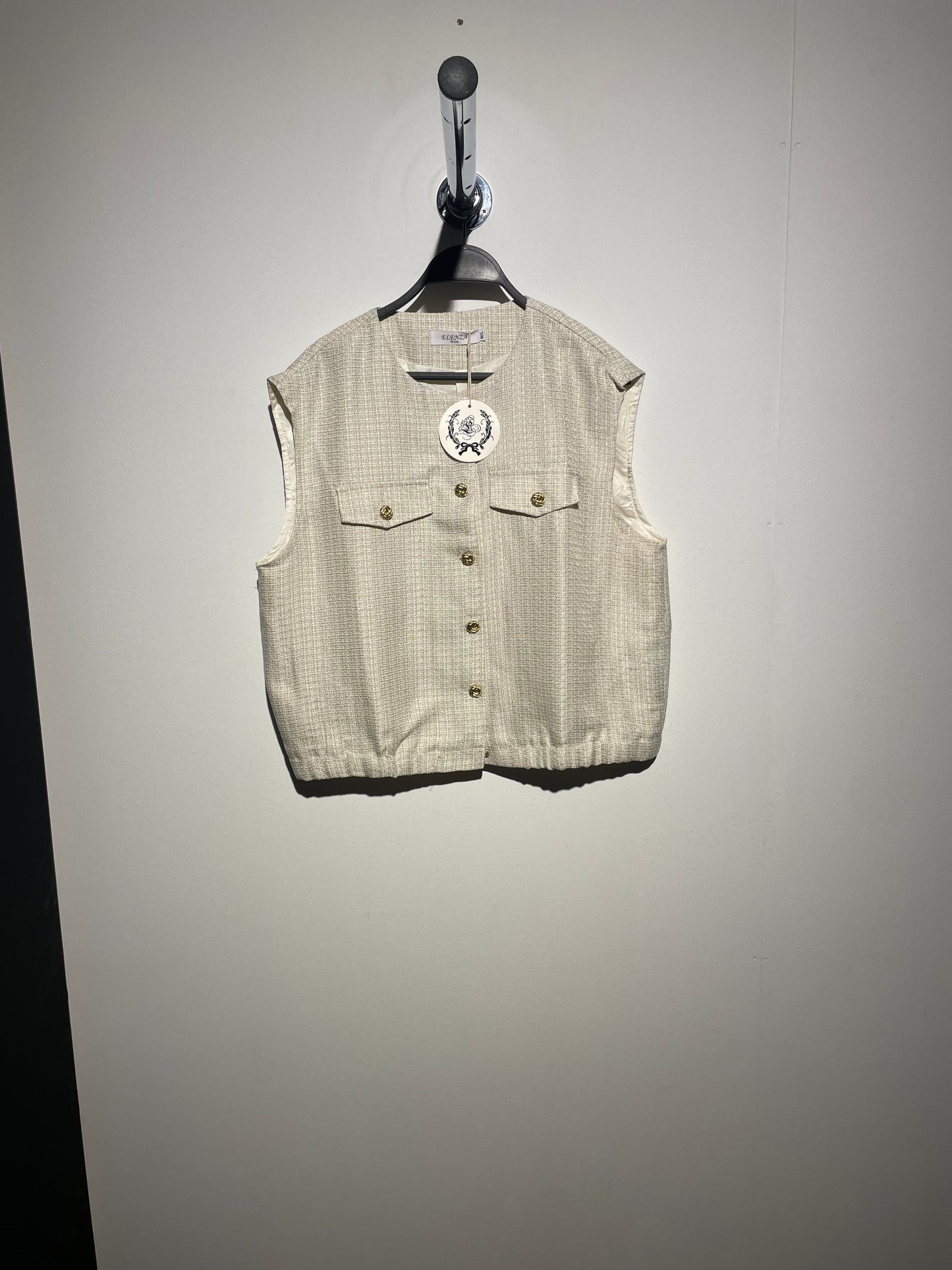 Tweed jasje mouwloos