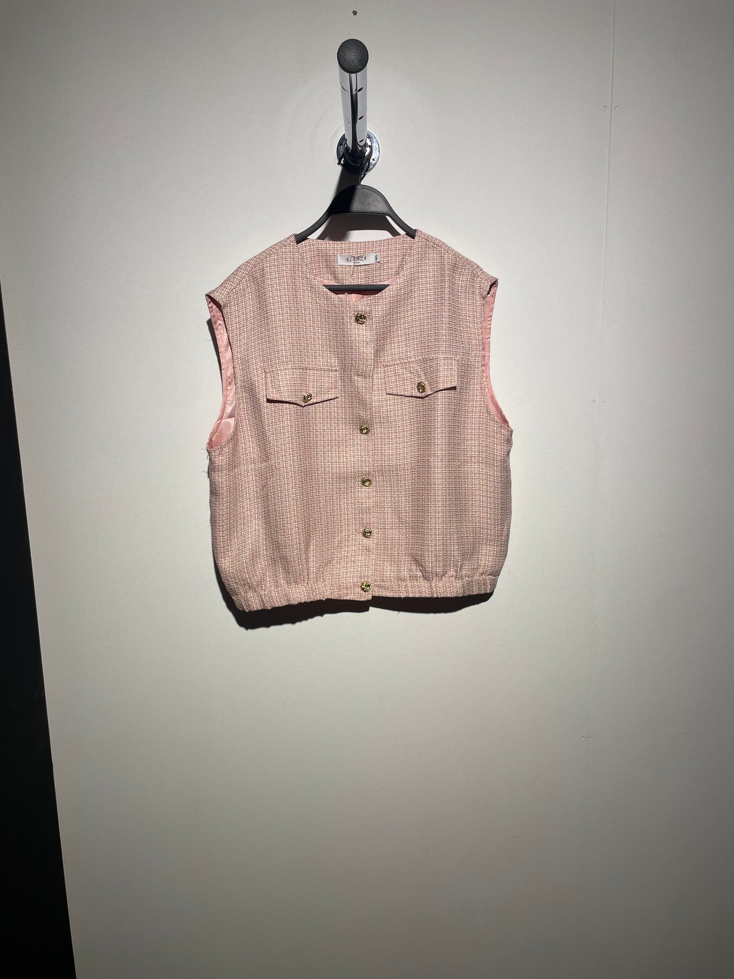 Tweed jasje mouwloos