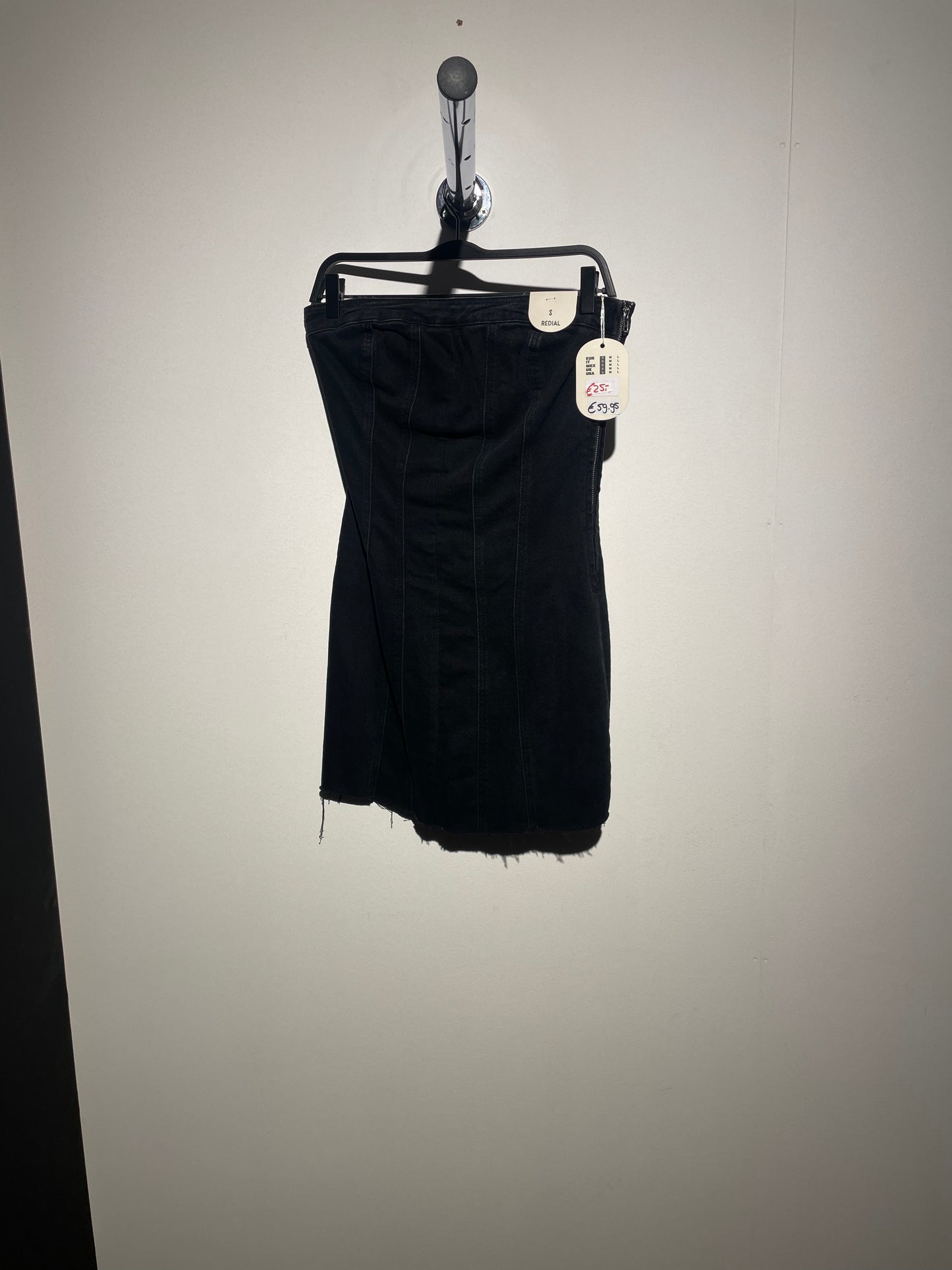 RD denim bandeau dress mini