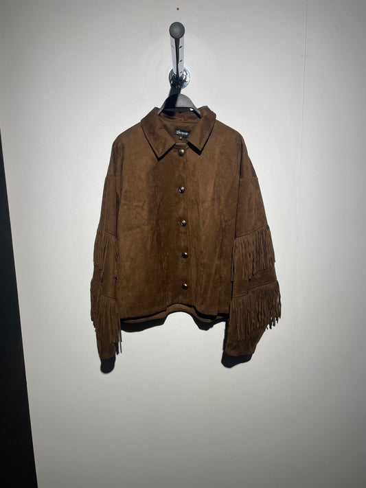 Suede fringe jacket