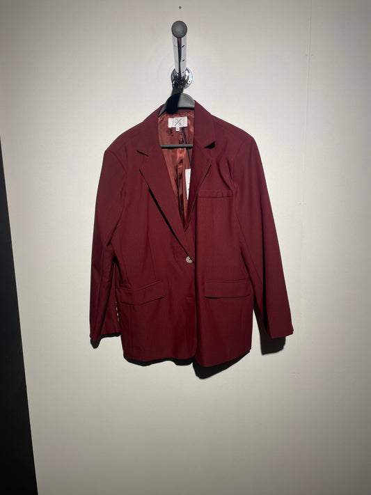 Oversized blazer bordeax