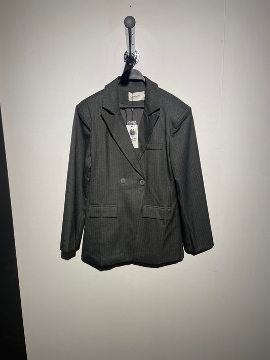 Blazer getailleerd grijs streep