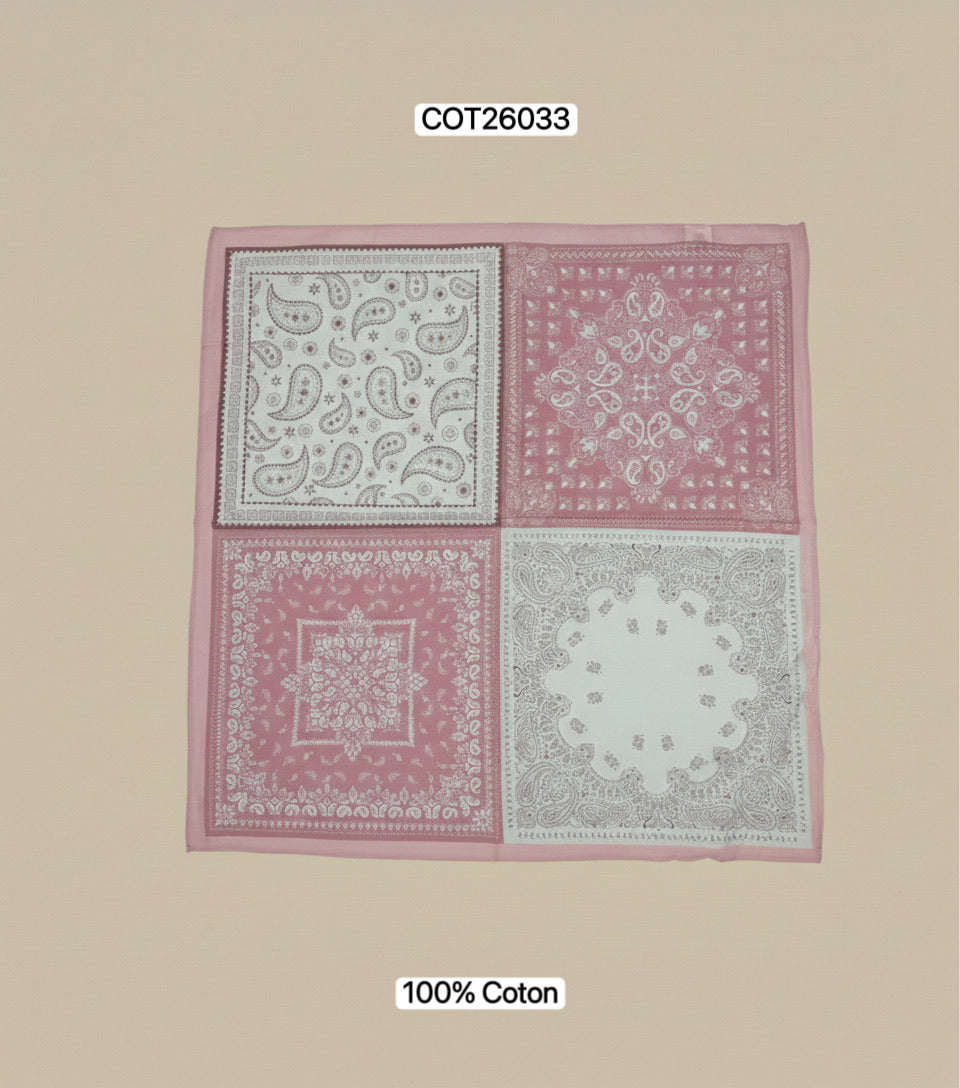 Scarf small bandana print vakken
