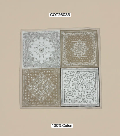 Scarf small bandana print vakken