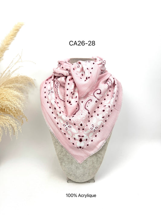 Scarf medium rose bandana
