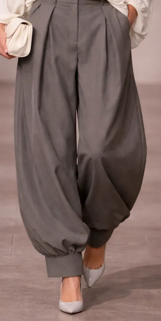 Balloon pantalon met knoop detail