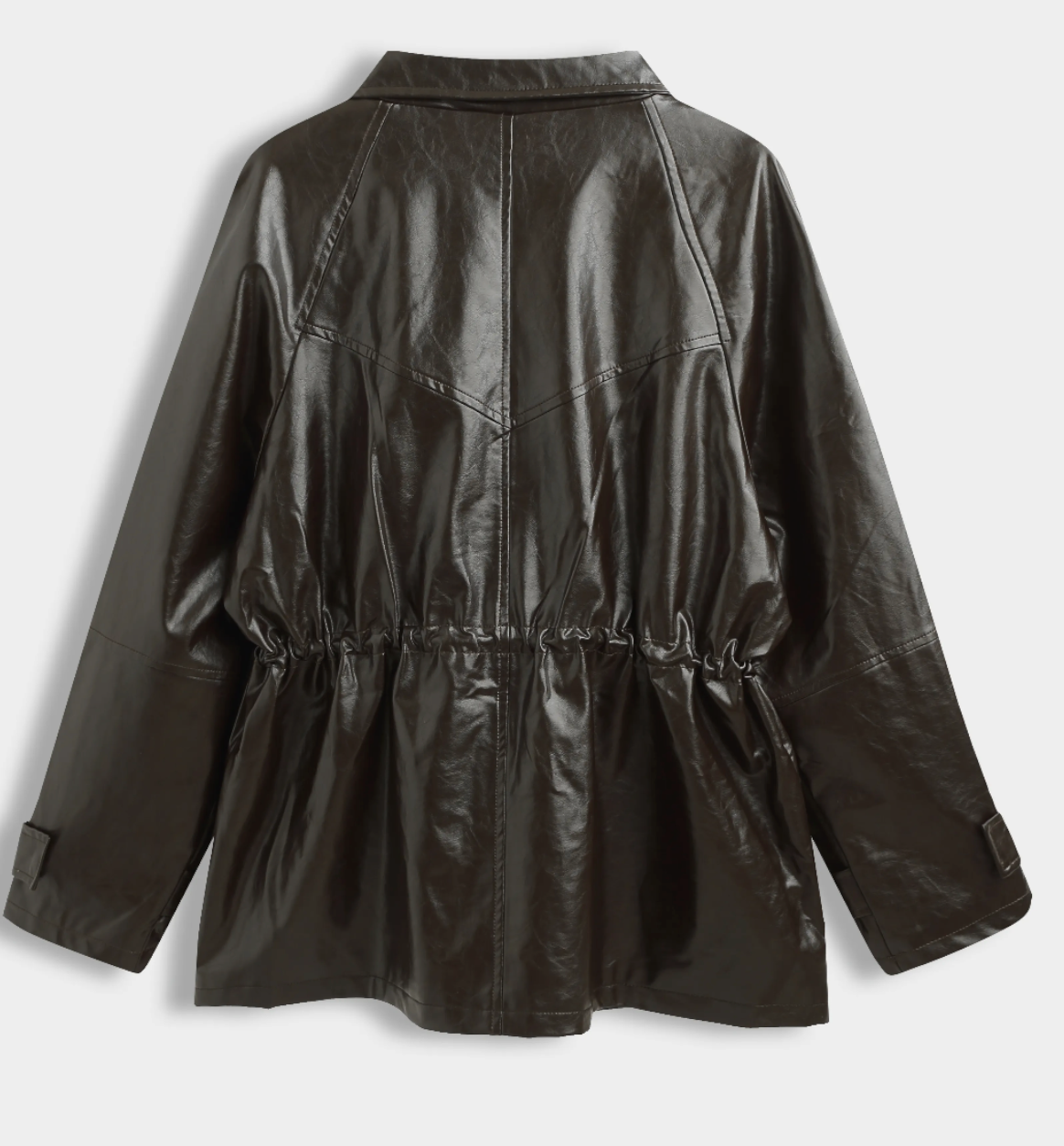 Trenchcoat lak - bruin